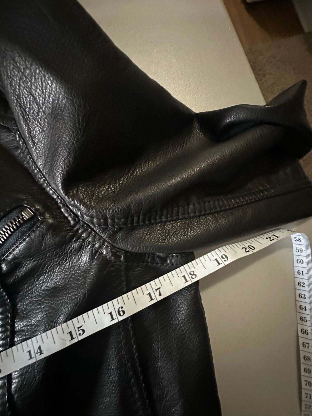 NWOT Free People We The Free Women's Black Vegan Leather Biker Moto Jacket Small - Picture 11 of 12